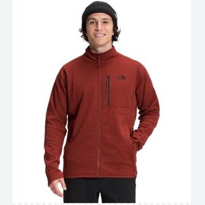 North Face Canyonlands Full-Zip Fleece Jacket Red Brick Size XL